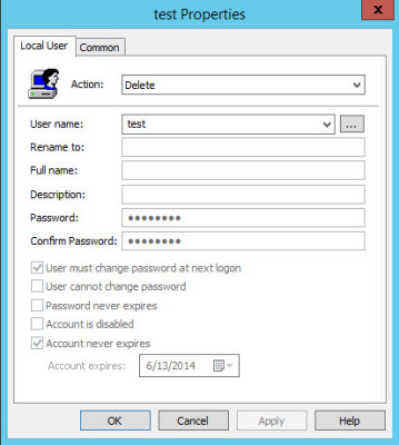 Remove passwords from Group Policy Preferences