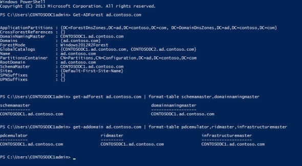 Manage FSMO roles using PowerShell