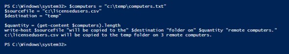 Use Windows PowerShell's get-content cmdlet to return the number of lines in a text file (Image Credit: Russell Smith)