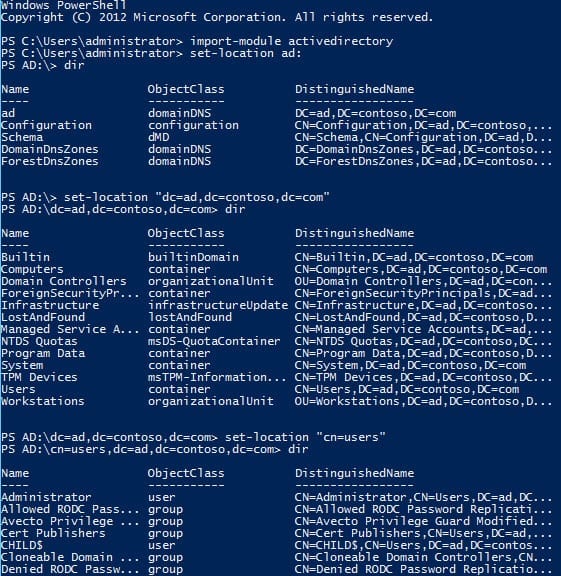 Connecting to the AD drive using PowerShell