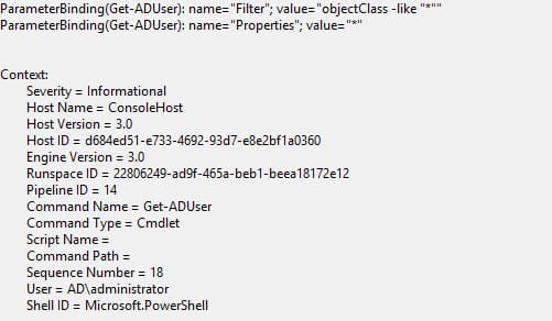 PowerShell Event Log entry