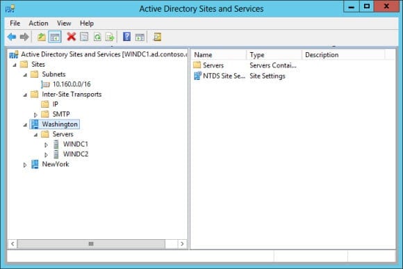 Create Active Directory Sites