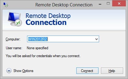 Restricted Admin mode: Remote Desktop connection Windows 8.1 Server 2012 R2
