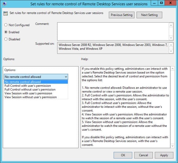 Shadowing permissions in Windows Server 2012 R2
