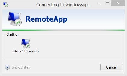 Enable RemoteApp in Windows XP SP3: connect to RemoteApp