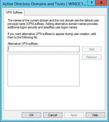 Sync Office 365 with Active Directory: UPN Suffix