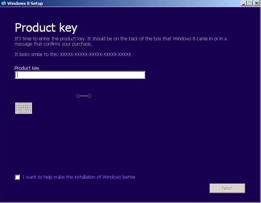 Windows 8 product key