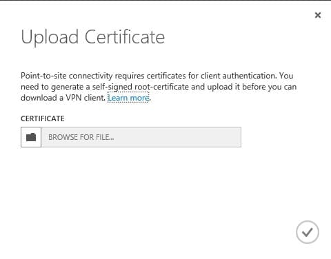 Upload the root certificate to Windows Azure