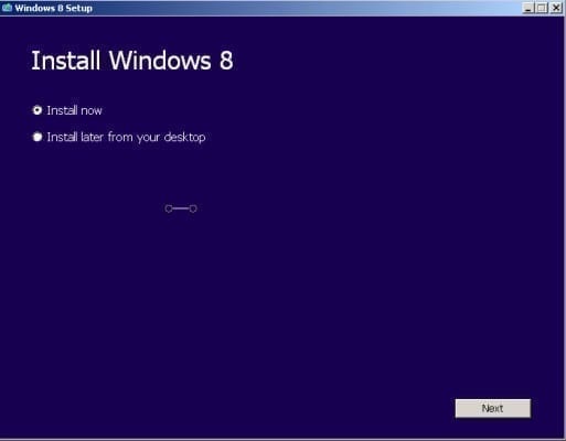 Install Windows 8