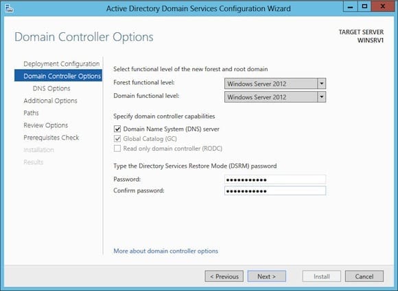 Install Active Directory on Windows Server 2012 using Server Manager