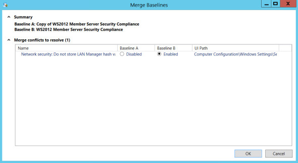 Merge settings using SCM