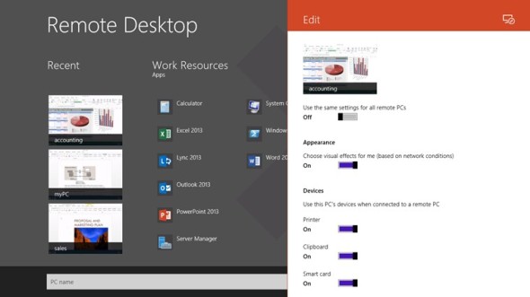 Remote Desktop app for Windows 8 (Courtesy of apps.microsoft.com)