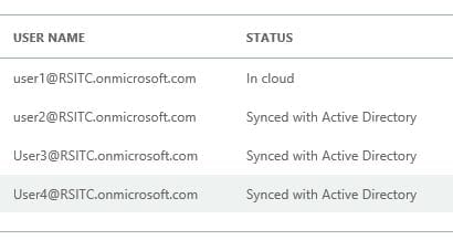 Sync Office 365 with Active Directory: account status