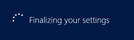 Windows is finalizing your settings очень долго