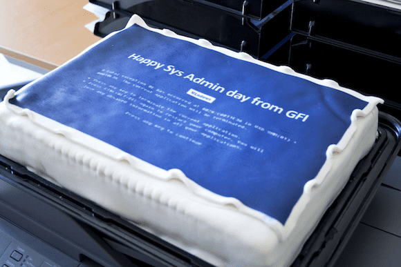 GFI SysAdmin Day Cake