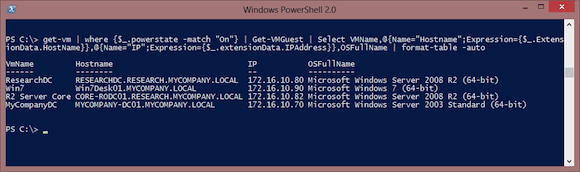 vSphere PowerCLI: Start and Shutdown VMs: Get-VMGuest