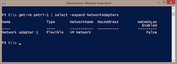 vsphere powercli create a VM network adapter