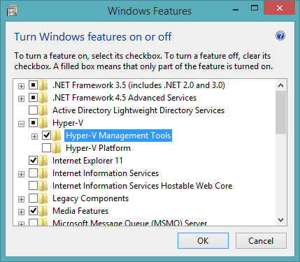 Adding Hyper-V Manager to Windows 8.1