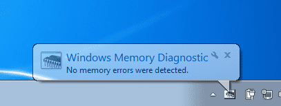 Memory Diagnostic Result