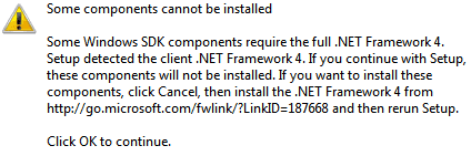 Oops Need full .NET 4 version