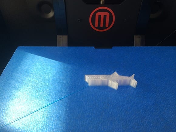 MakerBot Replicator 2 Desktop 3D Printer test print