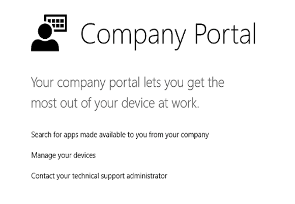 windows intune company portal