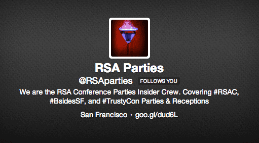 RSA Parties on Twitter