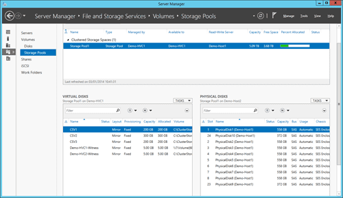 Storage Spaces Disks