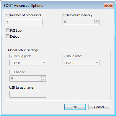 Advanced Boot Options