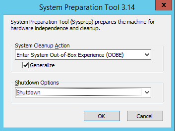 Running Sysprep in a Hyper-V virtual machine