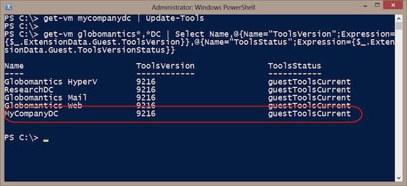 Managing VMware Tools with PowerCLI update
