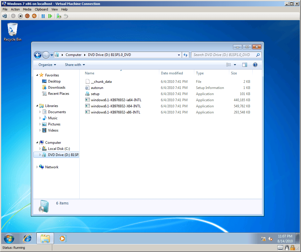 Windows 7 Service Pack 1 Beta Installation