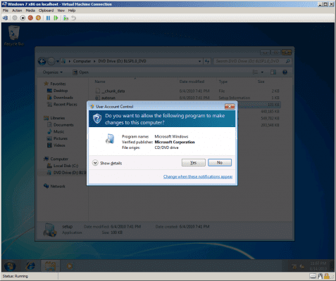 Windows 7 SP1 Beta installation