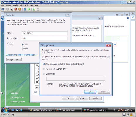 Windows Firewall on Windows Vista 0009