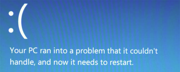 A "Blue Screen of Death" on Windows 8 or Windows Server 2012