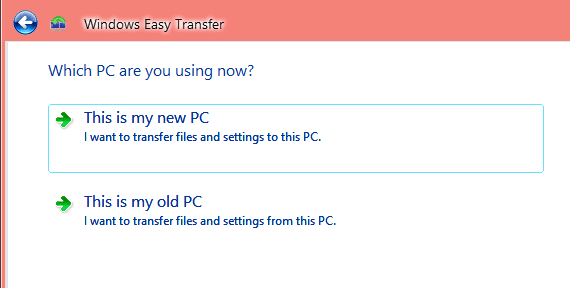 Windows Easy Transfer Which Computer 