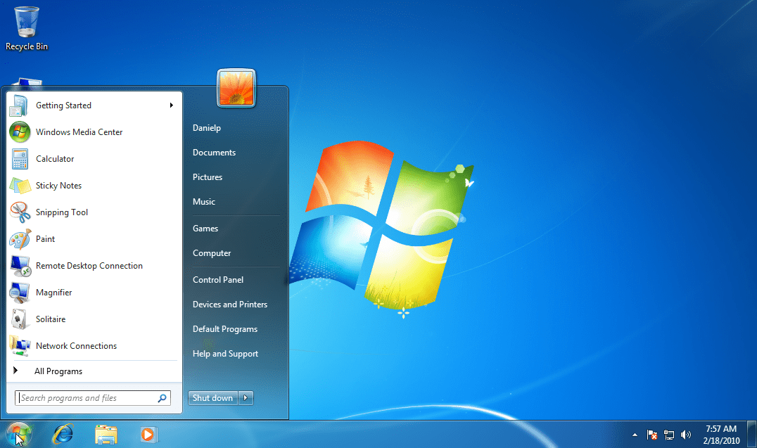 how to start windows 7 from command prompt