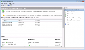 Windows Server Backup Log