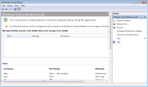 Windows Server Backup Log