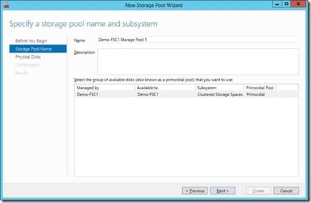 Configure Storage Spaces in a Failover Cluster