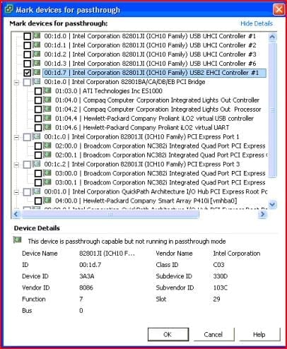 Configure Device Passthrough