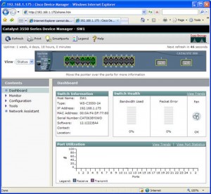 Cisco Network Assistant (CNA) configuration