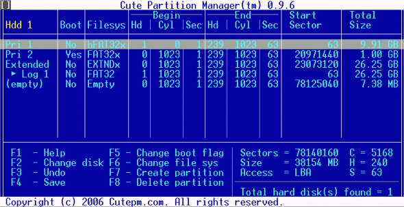 cute-partition-manager