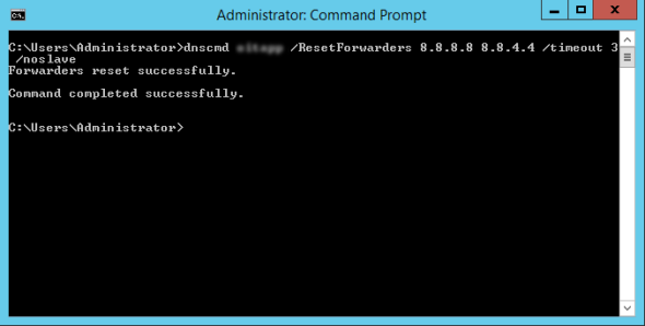 Using DNSCMD to configure a DNS server