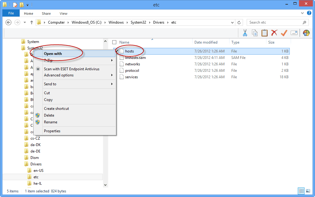 edit hosts file win8 2
