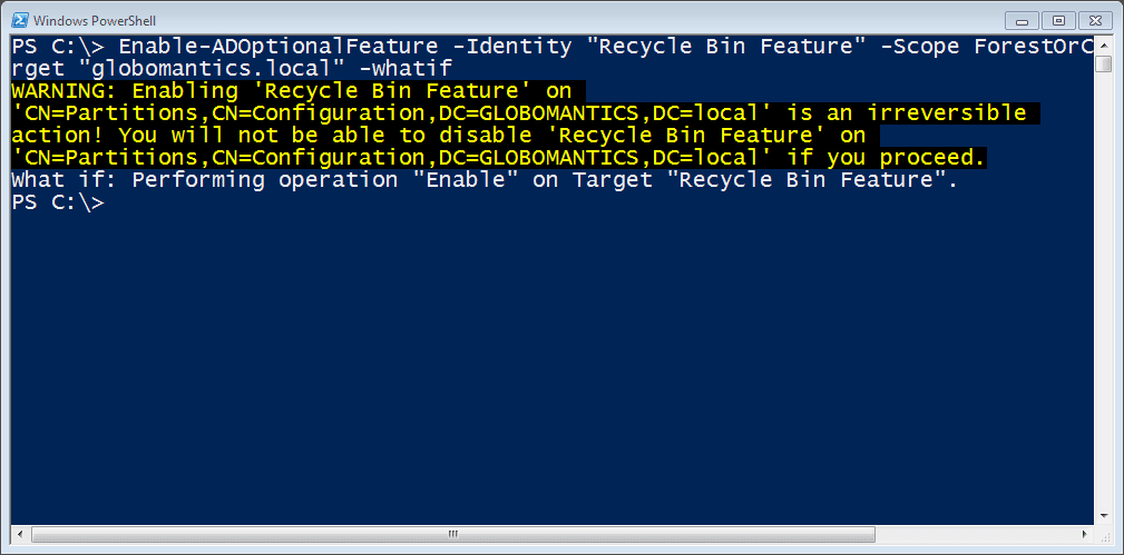 What If I Enable the Recycle Bin?