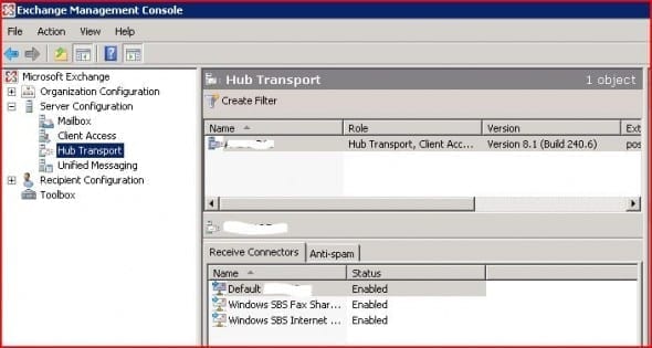 Exchange 2007 Receive Connectors