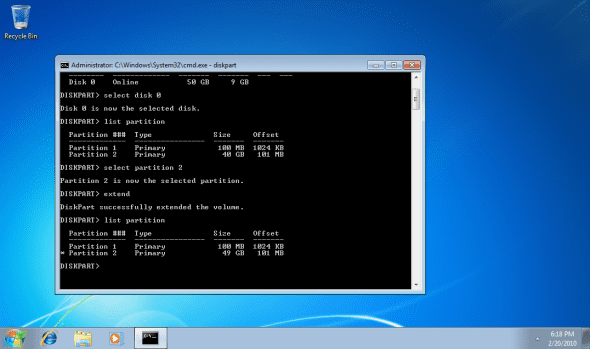 extend win7 partition 14