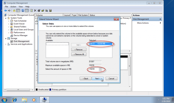 extend win7 partition 6