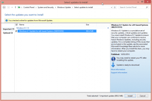 Windows 8.1 update installation failure